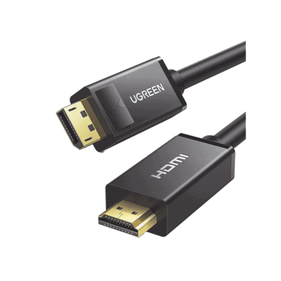 Cable DP Macho a HDMI Macho / Longitud 3m / Soporta 4K@30Hz / Soporta 3D / Cobre Estañado 28AWG / Blindaje interno múltiple / Transmisión Unidireccional / Botón de Liberación / Chip de Última Generación
