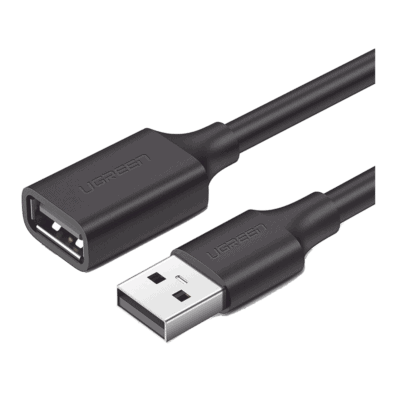 Cable Extensor USB 2.0 A a A | 1 metro | Macho-Hembra | Ultra Durabilidad | Núcleo de Cobre Estañado 28/22 AWG | Blindaje Interior Múltiple / Ideal para teclado, mouse, impresoras, etc.