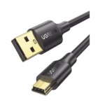 Cable USB-A 2.0 a Mini USB | 1m | Cable de Datos y Alimentación | 480Mps | Chip Inteligente | PVC | Para Discos Duros HDD o SSD, Go-Pro Hero, Mando de PS3, Cámaras Digitales, Reproductores MP3, MP4, etc. 10355-l