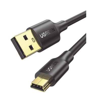 Cable USB-A 2.0 a Mini USB | 1m | Cable de Datos y Alimentación | 480Mps | Chip Inteligente | PVC | Para Discos Duros HDD o SSD, Go-Pro Hero, Mando de PS3, Cámaras Digitales, Reproductores MP3, MP4, etc.