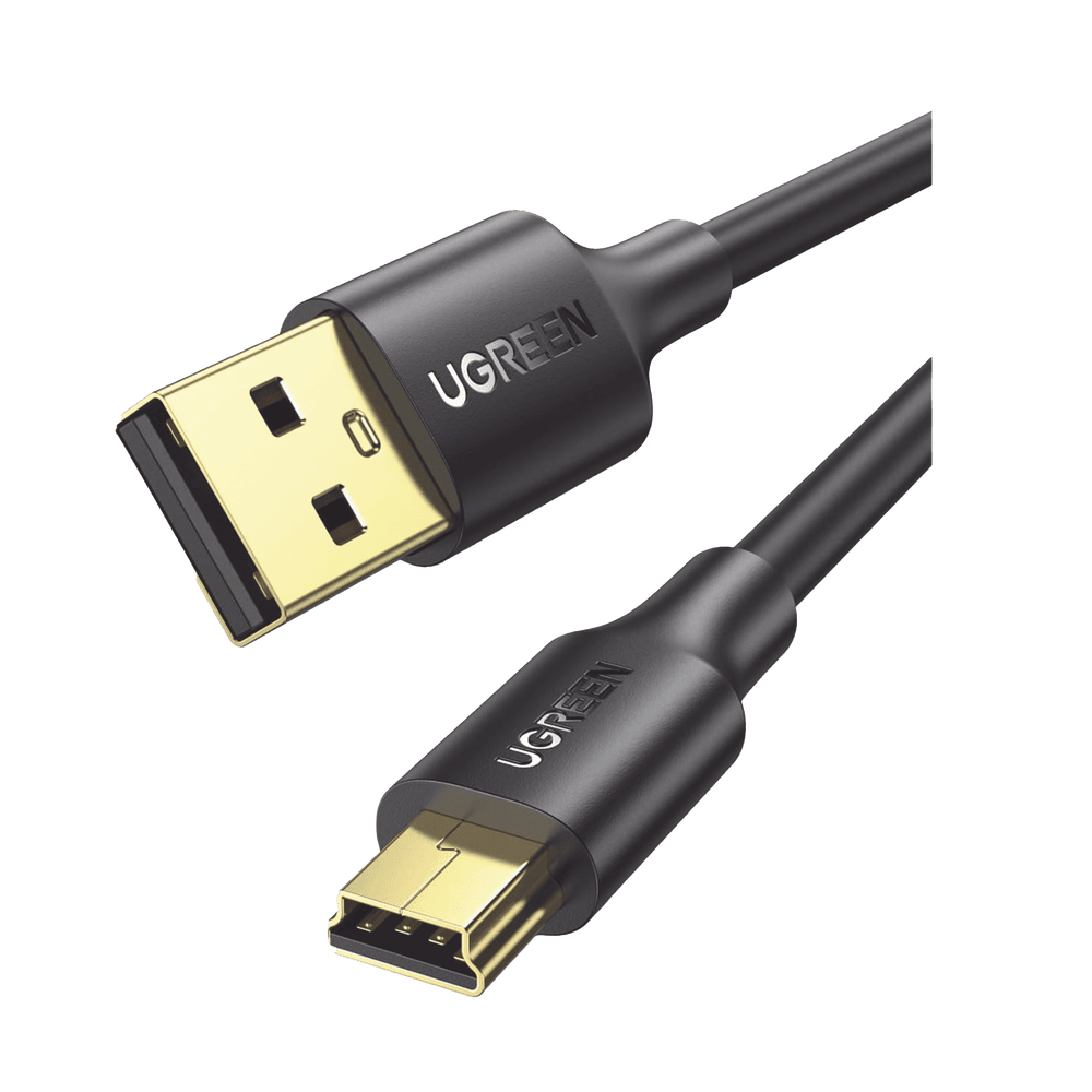 10355-l Cable USB-A 2.0 a Mini USB | 1m | Cable de Datos y Alimentación | 480Mps | Chip Inteligente | PVC | Para Discos Duros HDD o SSD, Go-Pro Hero, Mando de PS3, Cámaras Digitales, Reproductores MP3, MP4, etc. 10355 1