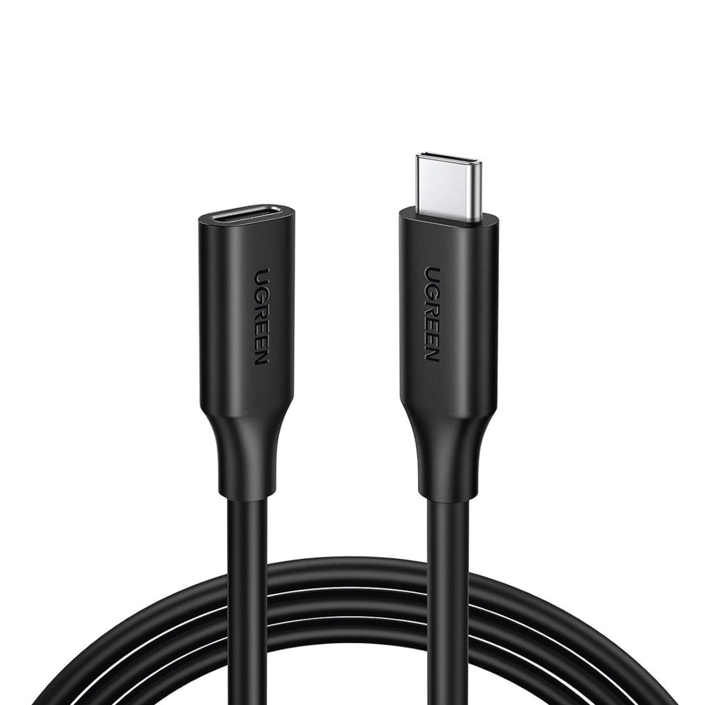 10387-l Cable USB-C Macho a USB-C Hembra | 1metro | USB-C 3.1 Gen 2 | Compatible con Thunderbolt 3 | TPE | Transferencia de Datos 10 Gbps | Soporta hasta 100W para Carga Rápida | Reversible. 10387 1