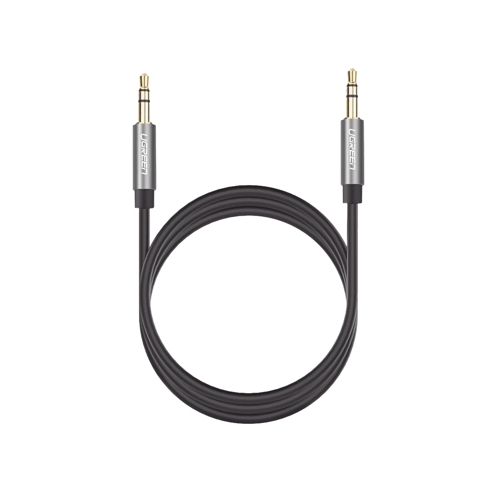 10737-AD-1-l Cable Auxiliar 5 Metros / Conector 3.5mm a 3.5mm / Macho a Macho / Cubierta de TPE / Carcasa de Aluminio / Color Negro 10737 2