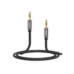 Cable Auxiliar 5 Metros / Conector 3.5mm a 3.5mm / Macho a Macho / Cubierta de TPE / Carcasa de Aluminio / Color Negro 10737-AD-2-l