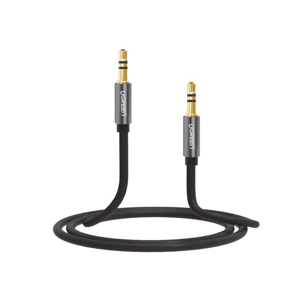 10737-AD-2-l Cable Auxiliar 5 Metros / Conector 3.5mm a 3.5mm / Macho a Macho / Cubierta de TPE / Carcasa de Aluminio / Color Negro 10737 3