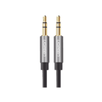 Cable Auxiliar 5 Metros / Conector 3.5mm a 3.5mm / Macho a Macho / Cubierta de TPE / Carcasa de Aluminio / Color Negro 10737-l