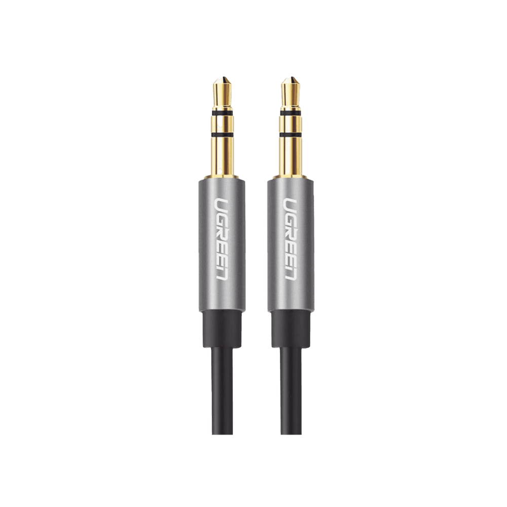 10737-l Cable Auxiliar 5 Metros / Conector 3.5mm a 3.5mm / Macho a Macho / Cubierta de TPE / Carcasa de Aluminio / Color Negro 10737 1