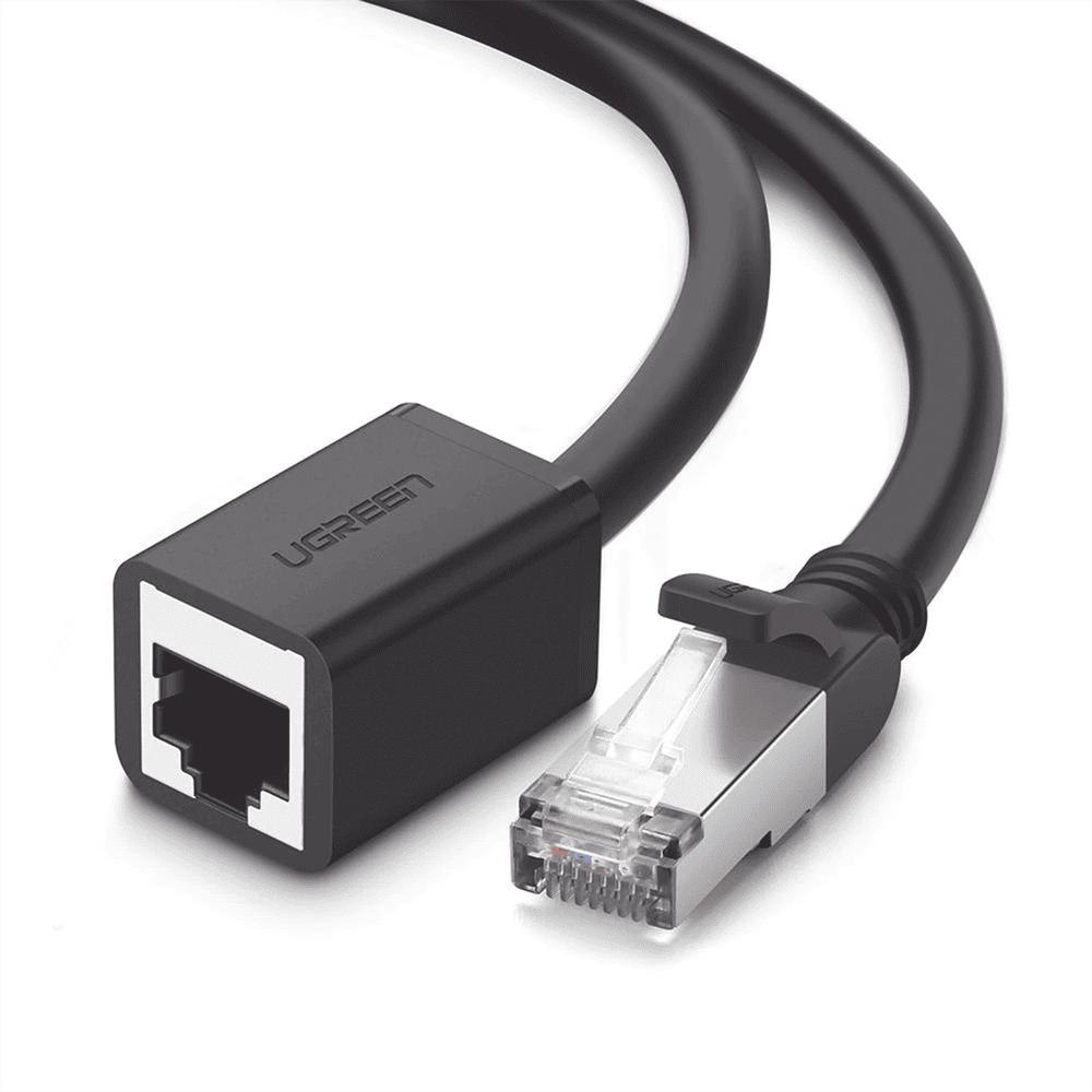 11283-l Cable de Extensión Cat6 RJ45 F/UTP / Macho a Hembra / 5m / Método de conexión 568B / Velocidad de transmisión 1000Mbps / Ancho de banda del canal 250MHz /Caja de Cobre / Negro 11283 1