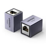 Acoplador STP (Extensor de Cable Ethernet RJ45) | 10Gbps | Blindado | Compatibilidad con Cat8 Cat7 Cat6 Cat5e | Hasta 100 metros | Aleación de Aluminio 15117-AD-3-l
