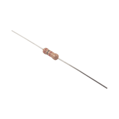 Resistencia de 2 k Ohm 1/2 Watt, 5% Axial, Película de Carbón.