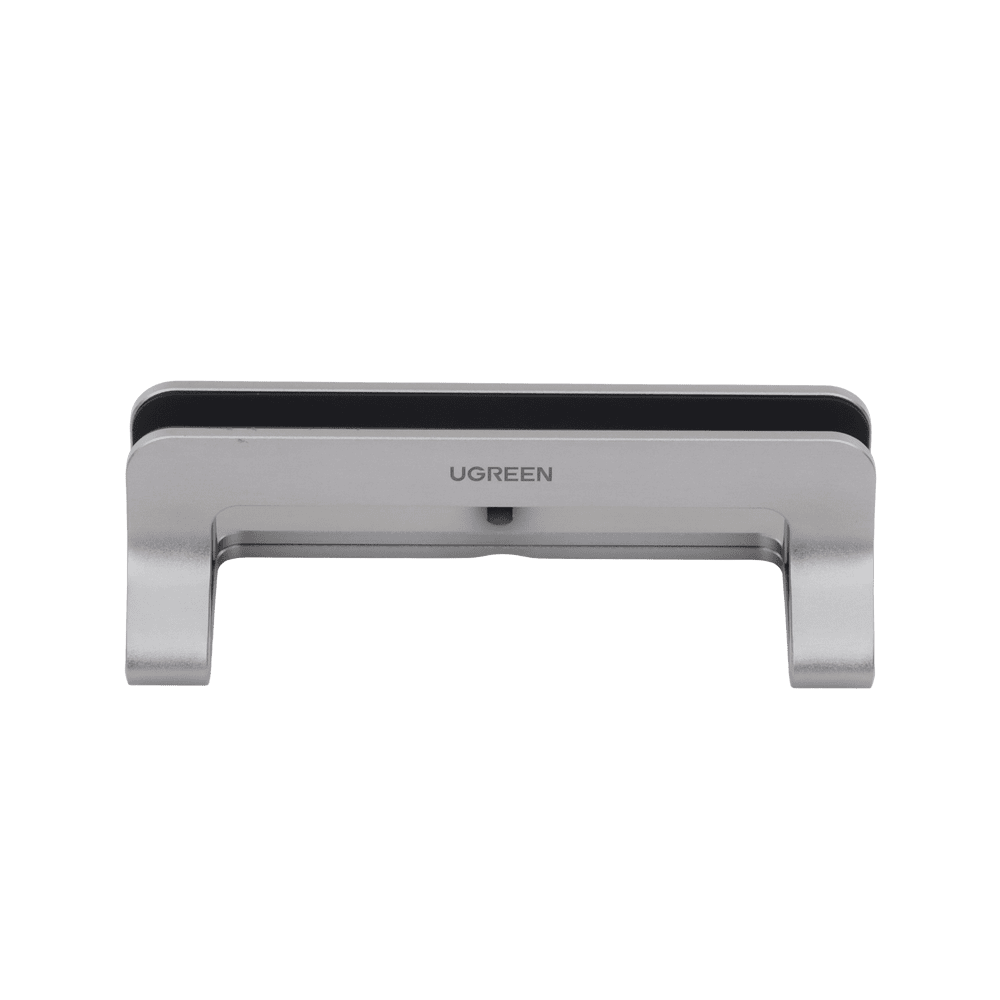 20471-AD-2-l Soporte Vertical para Laptop / Adecuado para escritorio / Anchura Ajustable (12-26mm) / Amplia compatibilidad / Anti-Arañazos / Anti-Deslizante /Ajustable Mediante Tornillos / Color Plata / Aluminio + Silicona 20471 4