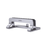 Soporte Vertical para Laptop / Adecuado para escritorio / Anchura Ajustable (12-26mm) / Amplia compatibilidad / Anti-Arañazos / Anti-Deslizante /Ajustable Mediante Tornillos / Color Plata / Aluminio + Silicona 20471-l