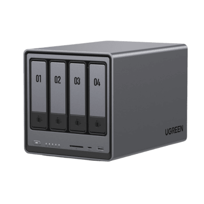 NASync DXP4800 | SO UGOS Pro |  Intel N100 12th Gen Intel® Quad Core™ | 4-Bahias (SATA) hasta 96TB | 2* M.2 SSD hasta 16TB| 8GB DDR5 (Exp. a 16GB) | 2.5Gb Dual Ethernet | HDMI 4K | 2* USB2.0 | 1*USB 3.2Gen | 1* USB 3.2Gen2 | 1*USB-C 3.2Gen2 | SD