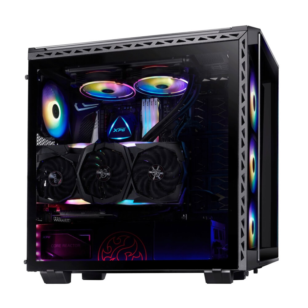 XPG BATTLECRUISER Torre Media Blanca Gabinete XPG Battlecruiser RGB White RGB Sync Cristal Templado E-ATX - Color Blanco BATTLECRUISER-WHCWW 4