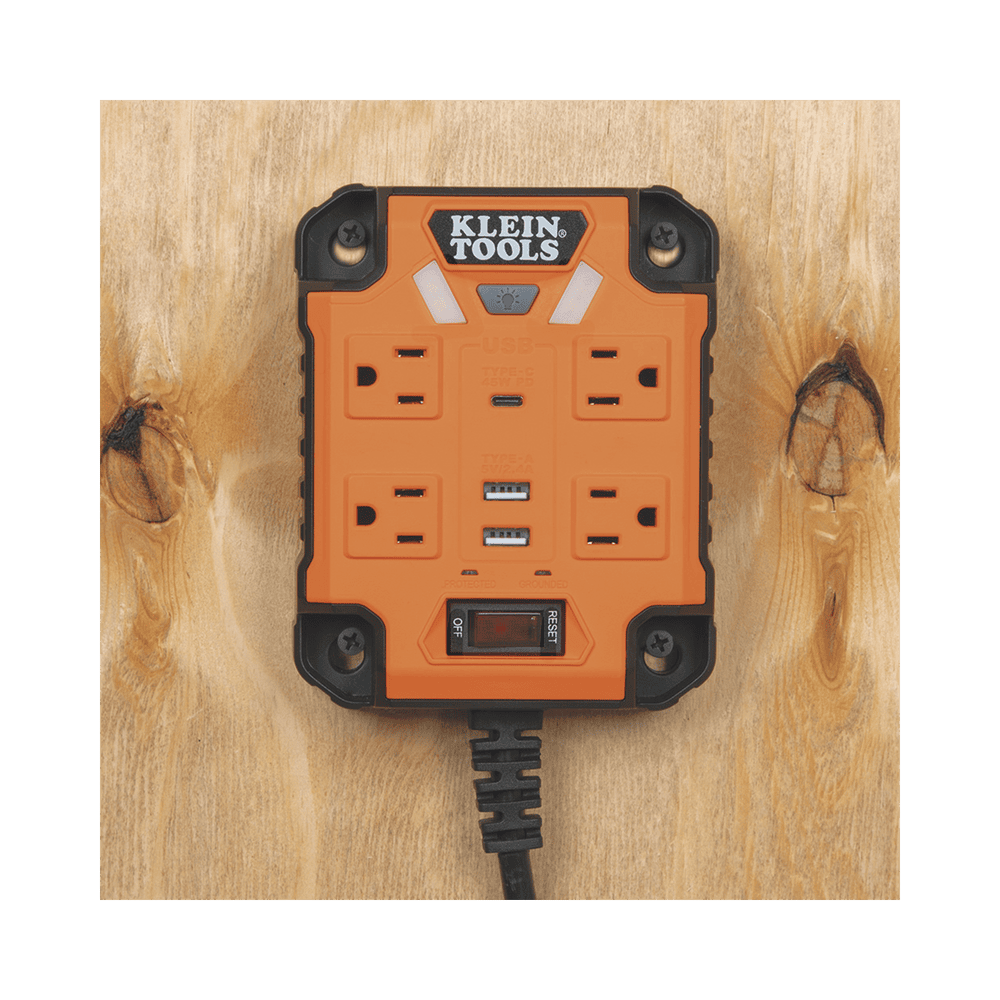 29601-FRENTE-l Multicontacto Powerbox 1, con 4 Salidas 120 Vca, 2 USB-A / 1 USB-C, Luces LED Integradas y Soporte Magnético 29601 2