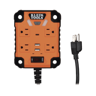 Multicontacto Powerbox 1, con 4 Salidas 120 Vca, 2 USB-A / 1 USB-C, Luces LED Integradas y Soporte Magnético