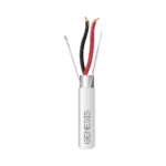 Carrete de 152 Metros (500 Pies) de Cable / 2 x 16 AWG / Blindado / Plenum / Color Blanco / Para Aplicaciones de Audio, Seguridad y Control 32215012-l