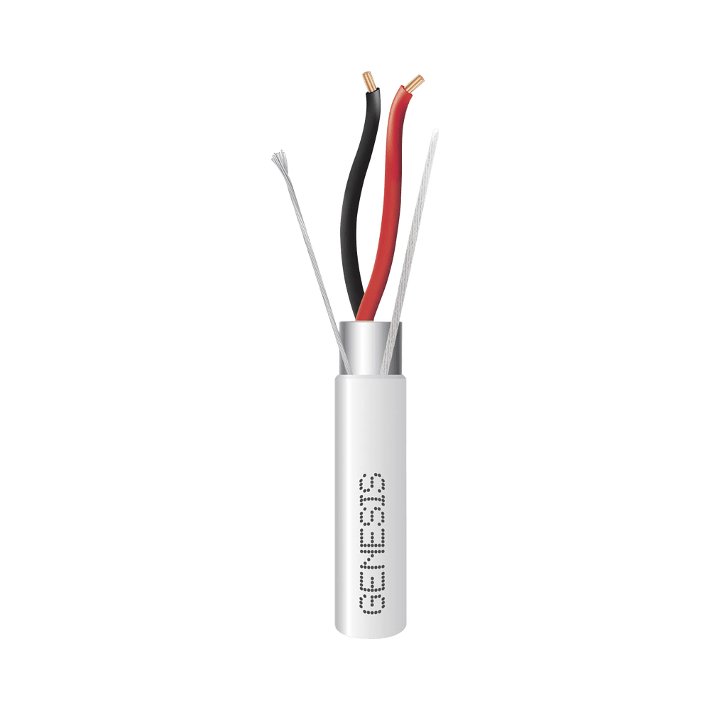 32215012-l Carrete de 152 Metros (500 Pies) de Cable / 2 x 16 AWG / Blindado / Plenum / Color Blanco / Para Aplicaciones de Audio, Seguridad y Control 3221-5012 1