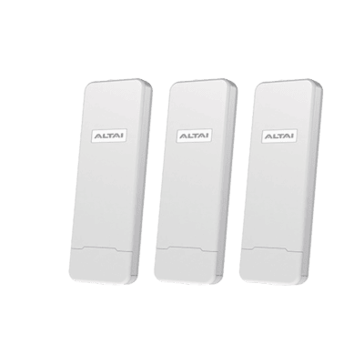 Paquete de 3 Puntos de Acceso C1N Wi-Fi, PTMP en 2.4 GHz , Antenas Sectorial de 70° de 10 dBi, Hasta 800 m de Cobertura, Antena de 10 dBi, Soporta Fichas-Vouchers. Administración en Nube Gratis con INSIGHT (Con Versión HW 4.0 en Adelante