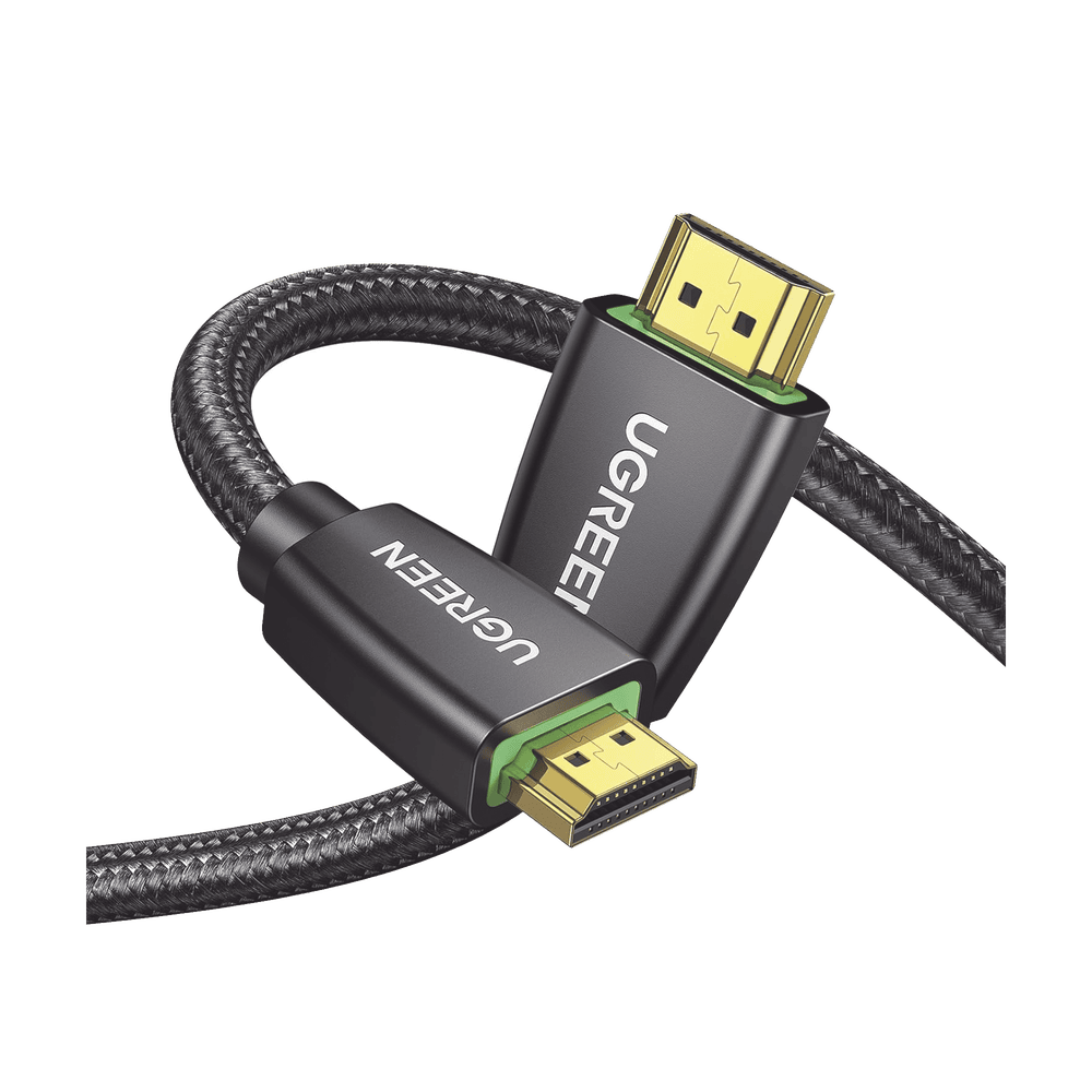 40414-FRENTE-l Cable HDMI 2.0 de Nylon Trenzado / 10 m / 4K@60Hz / HDR / 3D / HEC (Canal Ethernet HDMI) / ARC (Canal de Retorno de Audio / Color Profundo de 48 bits / Audio de 32 canales / HDCP 2.2 /Audio DTS: X / 18 Gbps / Blindaje de 4 capas 40414 2