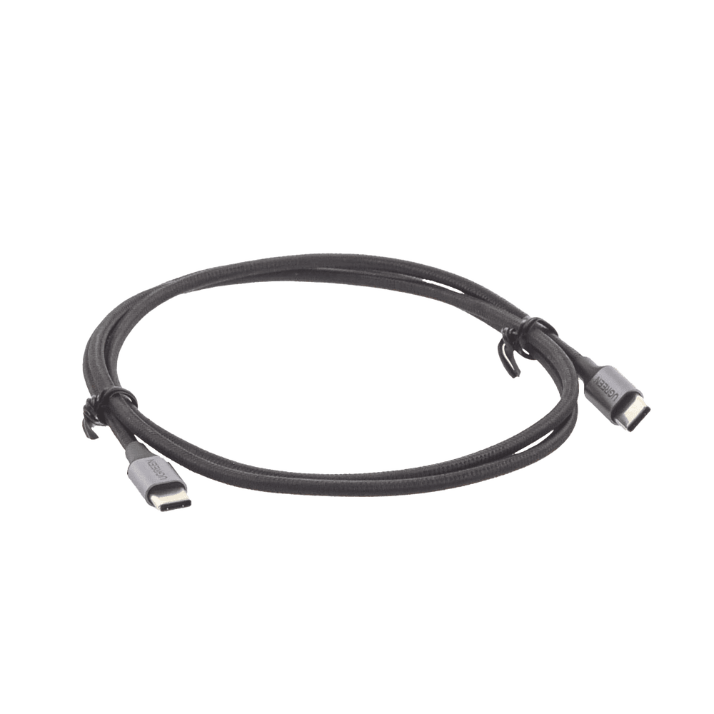 50150-AD-1-l Cable USB-C a USB-C | 1 Metro (3.28 Pies) | Transferencia de Datos de 480 Mbps | Carga Rápida de Hasta 60W | QC 4.0/3.0/2.0 | PD3.0 | FPC | AFC | Protección Integrada | Caja de Aluminio | Nylon Trenzado | Color Negro 50150 2
