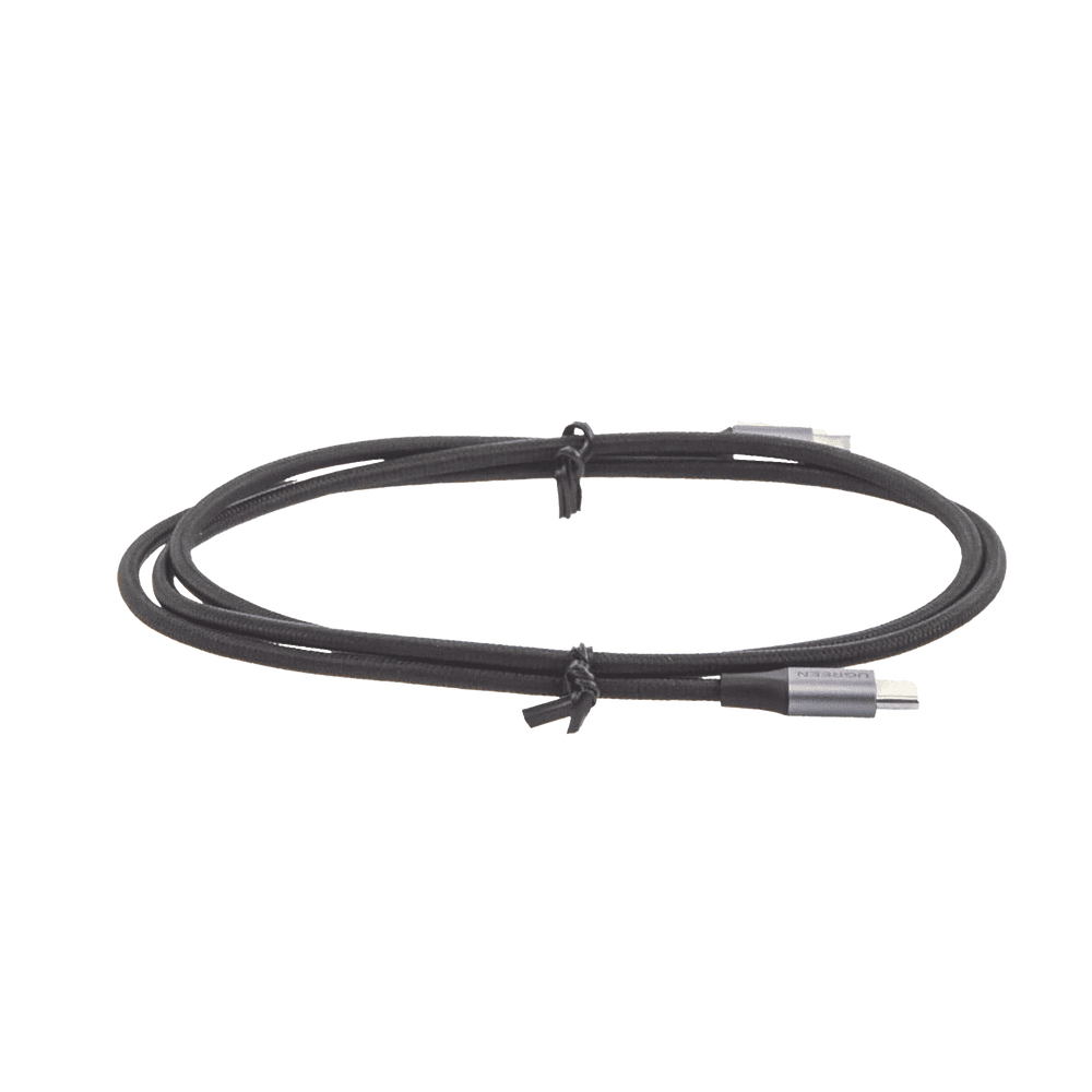 50150-AD-4-l Cable USB-C a USB-C | 1 Metro (3.28 Pies) | Transferencia de Datos de 480 Mbps | Carga Rápida de Hasta 60W | QC 4.0/3.0/2.0 | PD3.0 | FPC | AFC | Protección Integrada | Caja de Aluminio | Nylon Trenzado | Color Negro 50150 5
