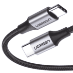 Cable USB-C a USB-C | 1 Metro (3.28 Pies) | Transferencia de Datos de 480 Mbps | Carga Rápida de Hasta 60W | QC 4.0/3.0/2.0 | PD3.0 | FPC | AFC | Protección Integrada | Caja de Aluminio | Nylon Trenzado | Color Negro 50150-l