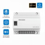 Fuente de Poder Regulada 12 Vcc / 13.5 Vcc / 15 Vcc para 8 Cámaras / 8 Amperes (1 Amp por Salida) / Voltaje de Entrada 90 - 130 VCA / Filtro de Ruido para Cámaras 4K / Modo para Largas Distancias 5_1S400