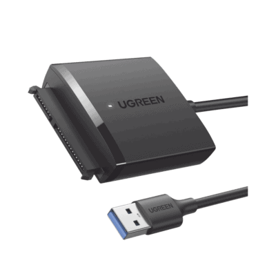 Adaptador USB 3.0 a SATA III | Compatible con Disco Duro HDD y SSD de 2.5" y 3.5" de hasta 12 TB | Velocidad USB 3.0 de hasta 5 Gbps | Alta Velocidad con UASP & TRIM | Cable de 50 cm.