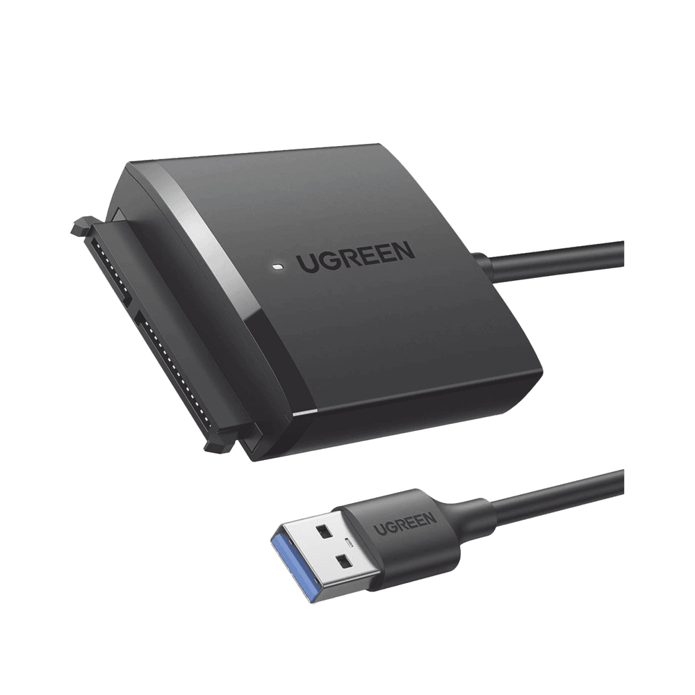 60561-l Adaptador USB 3.0 a SATA III | Compatible con Disco Duro HDD y SSD de 2.5" y 3.5" de hasta 12 TB | Velocidad USB 3.0 de hasta 5 Gbps | Alta Velocidad con UASP & TRIM | Cable de 50 cm. 60561 1