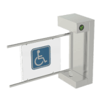 Torniquete De Cortesía Motorizado / Acabado En Acero Inoxidable Con Hoja de Acrílico / Bidireccional / Compatible con Cualquier Control De Acceso de Contacto Seco 705EN1-l