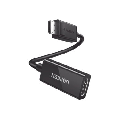 Convertidor DisplayPort a HDMI 4K@60Hz | 3D | HDR | Blindaje interno | Boton Liberador | Largo 25cm | Carcasa de ABS | Plug & Play.