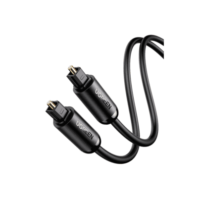 Cable Óptico Toslink (S/PDIF) de Alta Calidad para Audio Digital / 3 Metros (9.84 Pies) / Tapa de Protección / Dolby 7.1 Canales / Diseño Durable / Plug & Play / Color Negro