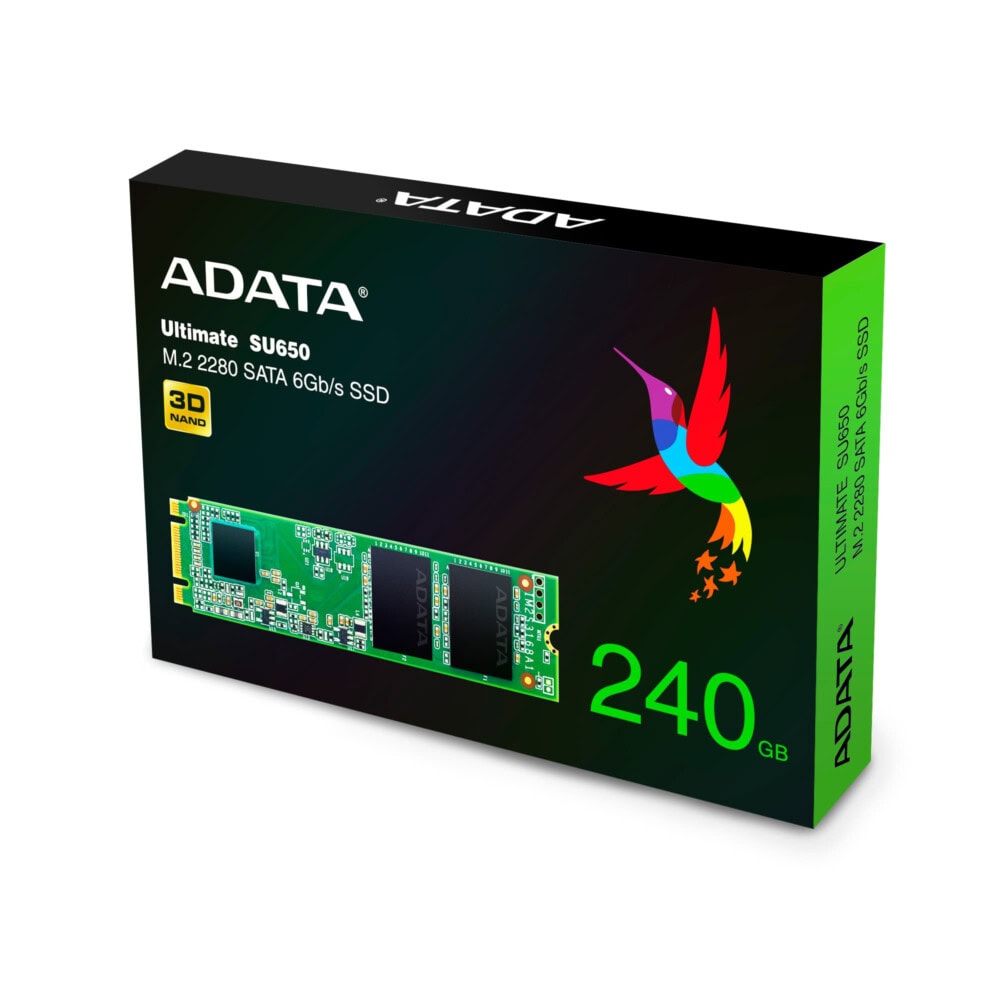 ADATA Ultimate SU650 240 GB M.2 Serial ATA III 3D TLC ADATA Ultimate SU650 240 GB M.2 Serial ATA III 3D TLC ASU650NS38-240GT-C 2