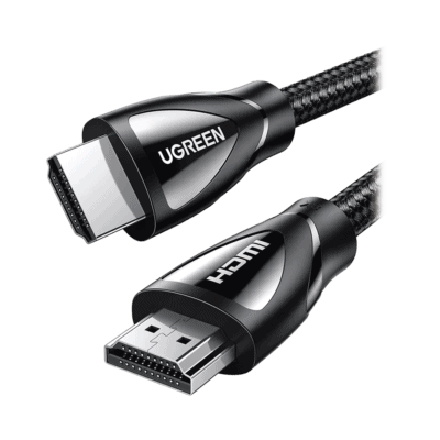 Cable HDMI 2.1 de Nylon Trenzado / 1 Metro (3.28 Pies) / 8K@60Hz/4K@120Hz / eARC (Canal de Retorno de Audio) / HDR10+ / VVR / HEC (Canal Ethernet HDMI) / ALLM / 3D / Dolby Atmos / Dolby Vision / 48 Gbps / Mayor Duración.