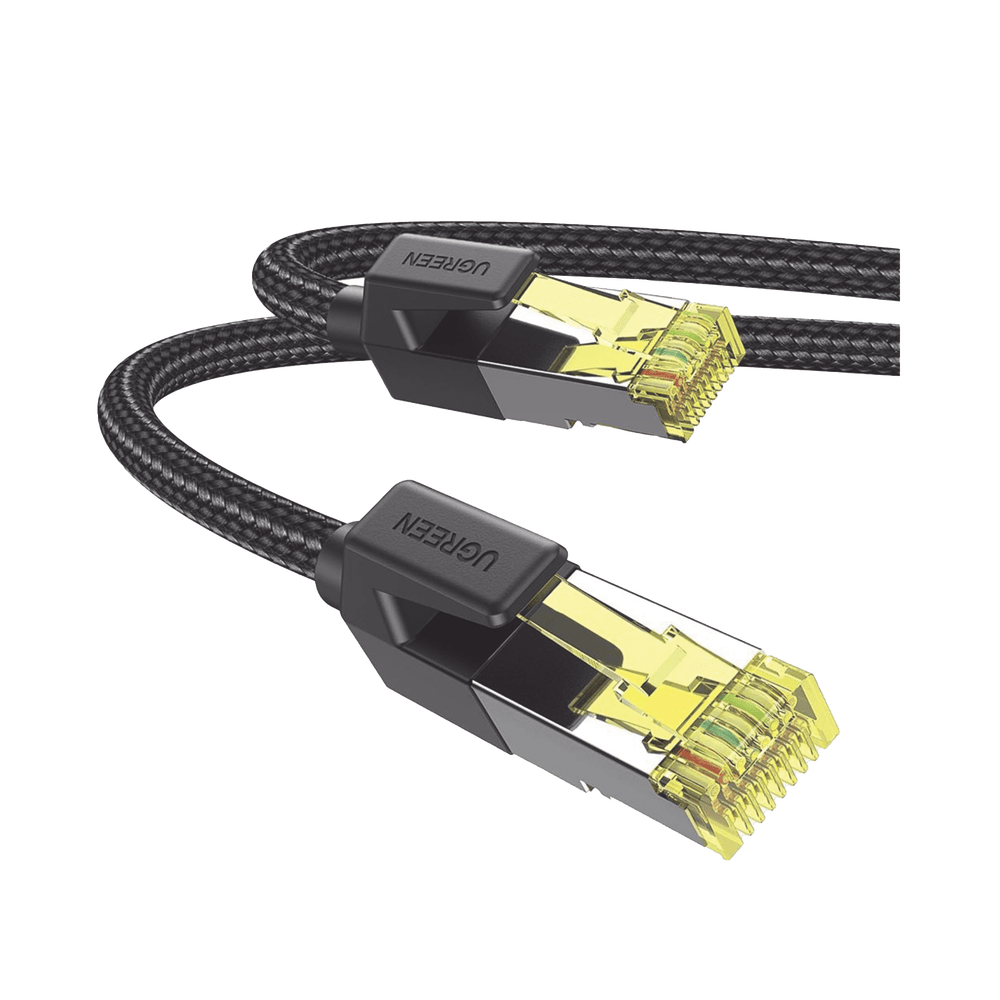 80421-FRENTE-l Cable Ethernet Cat7 CLASSâ… F/FTP Redondo con Malla de Nylon 1 Metro 80421 2