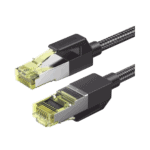 Cable Ethernet Cat7 CLASSâ… F/FTP Redondo con Malla de Nylon 1 Metro 80421-LAT-IZQ-l