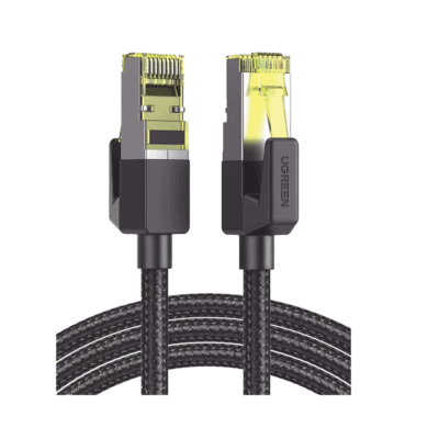 Cable Ethernet Cat7 CLASSâ… F/FTP Redondo con Malla de Nylon 1 Metro