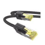 Cable Ethernet Cat7 CLASSâ… F/FTP Redondo con Malla de Nylon 3 Metros 80424-LAT-IZQ-l