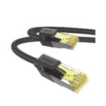 Cable Ethernet Cat7 CLASSâ… F/FTP Redondo con Malla de Nylon 5 Metros 80425-FRENTE-l