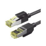 Cable Ethernet Cat7 CLASSâ… F/FTP Redondo con Malla de Nylon 5 Metros 80425-LAT-IZQ-l