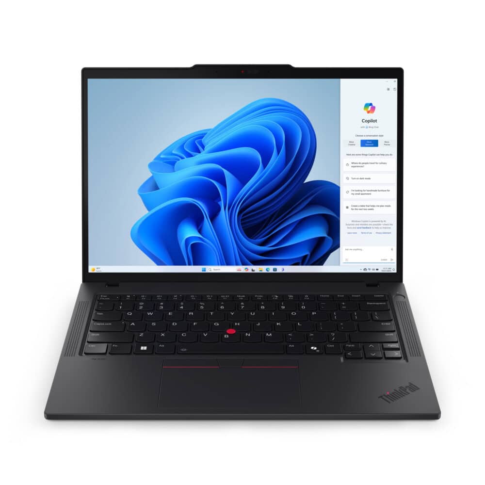 Lenovo ThinkPad T14 Gen 5 (Intel) Intel Core Ultra 5 125H Portátil 35,6 cm (14") WUXGA 16 GB DDR5-SDRAM 512 GB SSD Wi-Fi 6E (802.11ax) Windows 11 Pro Español Negro Lenovo ThinkPad T14 Gen 5, Intel Core Ultra 5 125H, 16 GB, 512 GB SSD, Pantalla 14 Pulgadas, Windows 11 Pro, Garantía 3 años con fabricante. 21MM0014LM 1