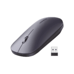 Mouse inalámbrico 2.4 GHz | Ultra Delgado y Silencioso | DPI 1000/1600/2000/4000 (Ajustable) | Alcance 10m | Scroll de Aluminio | Adaptable a diferentes superficies | Diseño suave al tacto | Contiene Receptor USB | Color Negro. 90372-l
