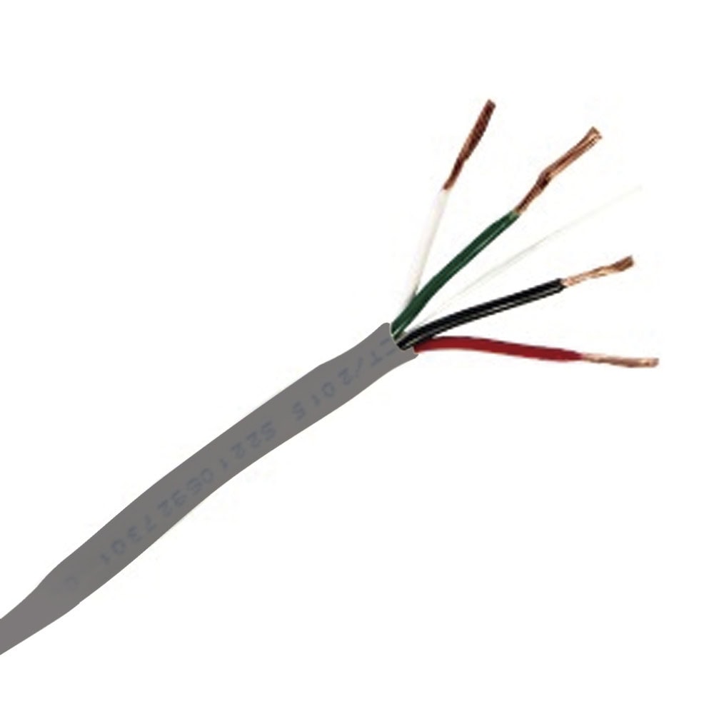 9270-l Bobina de 305 Metros (1000 Pies) / Cable de Cobre / 4 X 18 AWG / Tipo Alarmas UL / Para Interior / Color Gris / Para Aplicaciones de Alarmas de Intrusión / Interfonos / TV Porteros / y Multi-Propósito / Hecho en México 92-70 1