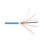 Bobina de Cable Blindado F/UTP de 4 Pares, Z-MAX, Cat6A, Soporte de Aplicaciones 10GBase-T, CMR (Riser), Color Azul, 305 Metros (1000 Pies) 9A6R4A5-AD-1-l