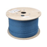 Bobina de Cable Blindado F/UTP de 4 Pares, Z-MAX, Cat6A, Soporte de Aplicaciones 10GBase-T, CMR (Riser), Color Azul, 305 Metros (1000 Pies) 9A6R4A5-AD-3-l