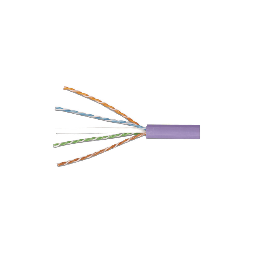 9C6L4E3RXA-AD-1-l Bobina de Cable UTP Reelex, de 4 Pares, Alto Desempeño Cat6, LS0H (Bajo Humo, Cero Halógenos), Color Violeta, 23 AWG, 305 Metros (1000 Pies) 9C6L4-E3-RXA 3