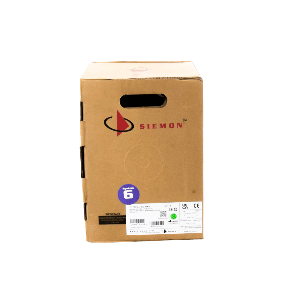 9C6L4E3RXA-AD-5-l Bobina de Cable UTP Reelex, de 4 Pares, Alto Desempeño Cat6, LS0H (Bajo Humo, Cero Halógenos), Color Violeta, 23 AWG, 305 Metros (1000 Pies) 9C6L4-E3-RXA 7