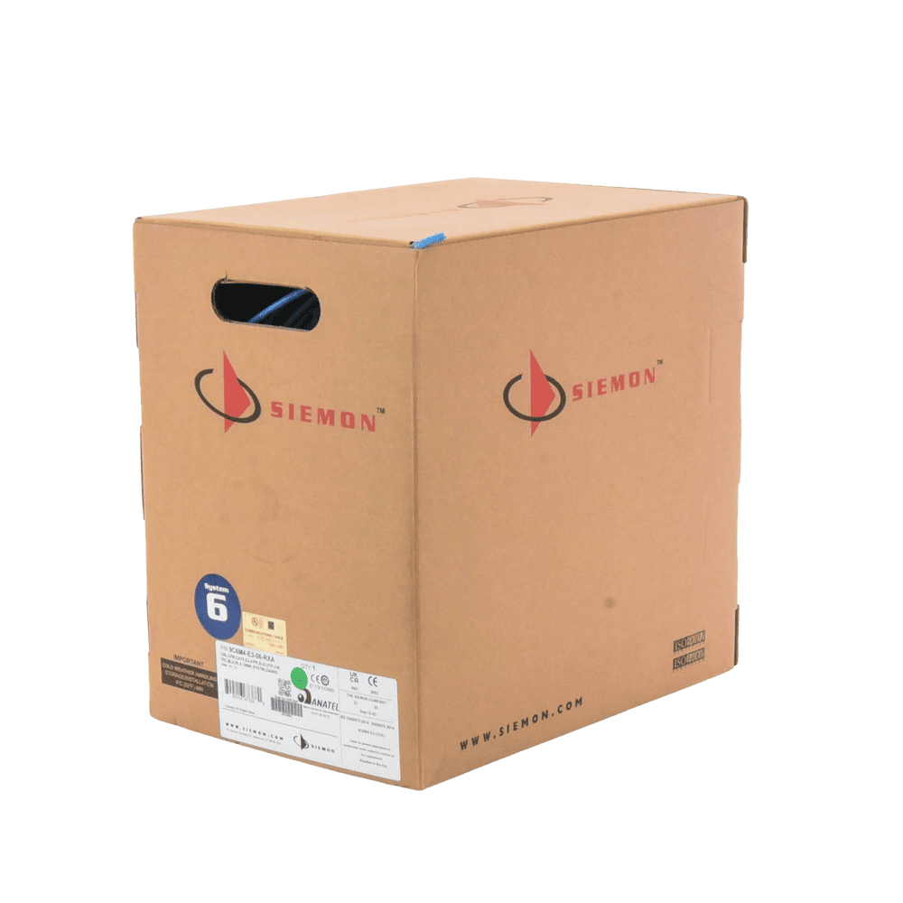 9C6M4E306RXA-AD-2-l-1 Bobina de Cable UTP Reelex, de 4 Pares, Alto Desempeño Cat6, PVC (CM), Color Azul, 23 AWG, 305 Metros (1000 Pies) 9C6M4-E3-06-RXA 4