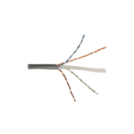 Bobina de Cable UTP Cat6, 23 AWG de 4 Pares, Alto Desempeño, PVC (CMR), 305 Metros (1000 Pies) Reelex (Color: Gris) 9C6R4E304RXA-AD-1-l